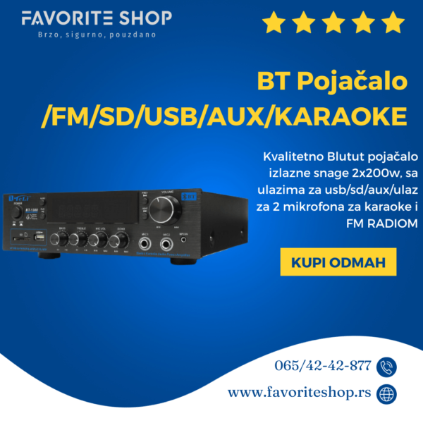 Bluetooth Pojačalo BT-1388C